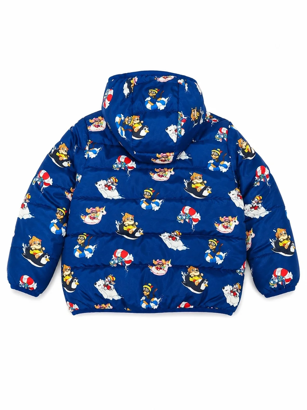 Kids Blue Printed Puffer Jacket with Hood Paw Patrol Size 3t